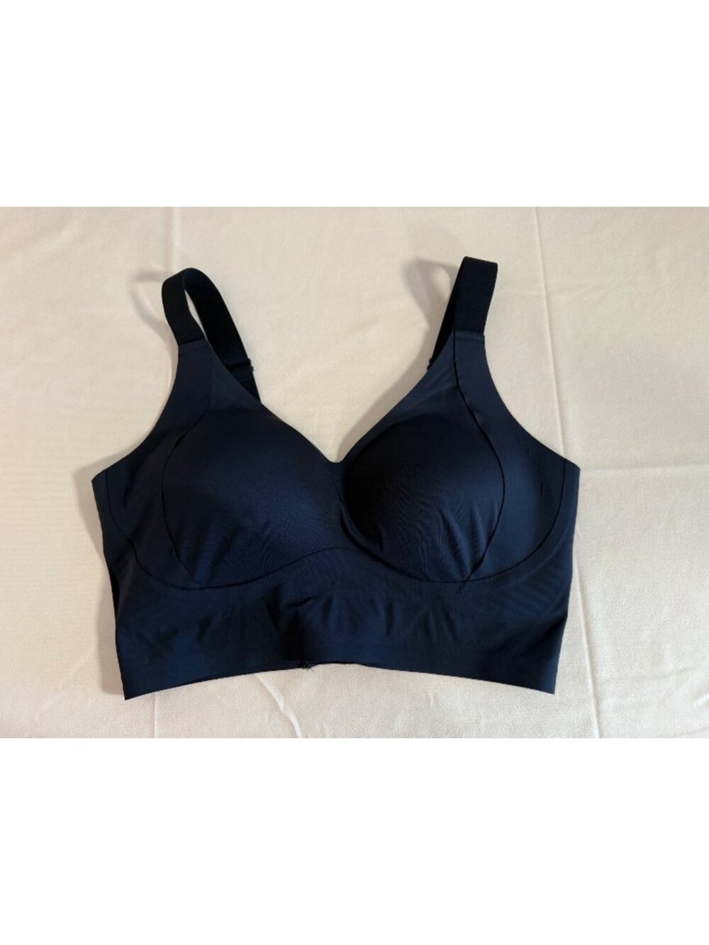 Soft Intention 2XL Black Seamless Wireless Support Bra Comfort Wide Band